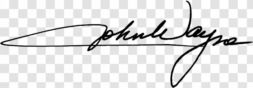 United States Actor California Hall Of Fame Batjac Productions Signature - Calligraphy Transparent PNG