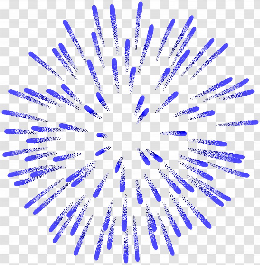 Fireworks - Electric Blue - Symmetry Transparent PNG