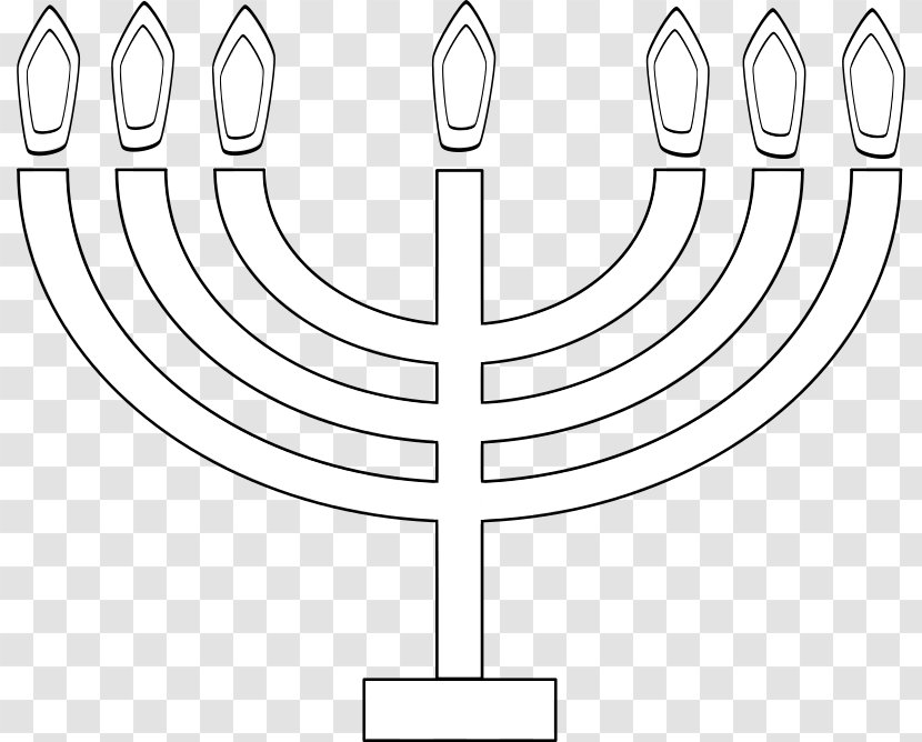 Clip Art Christmas Menorah Hanukkah - Tree - Judaism Transparent PNG