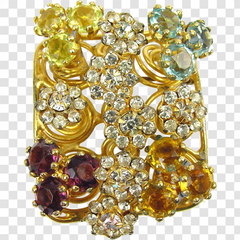 Jewellery Costume Jewelry Brooch Yellow Diamond Transparent PNG