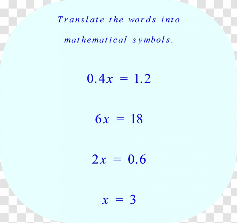 Mathematical Notation Mathematics Equation Algebra Translation - Sky - Handwritten Problem Solving Equations Transparent PNG