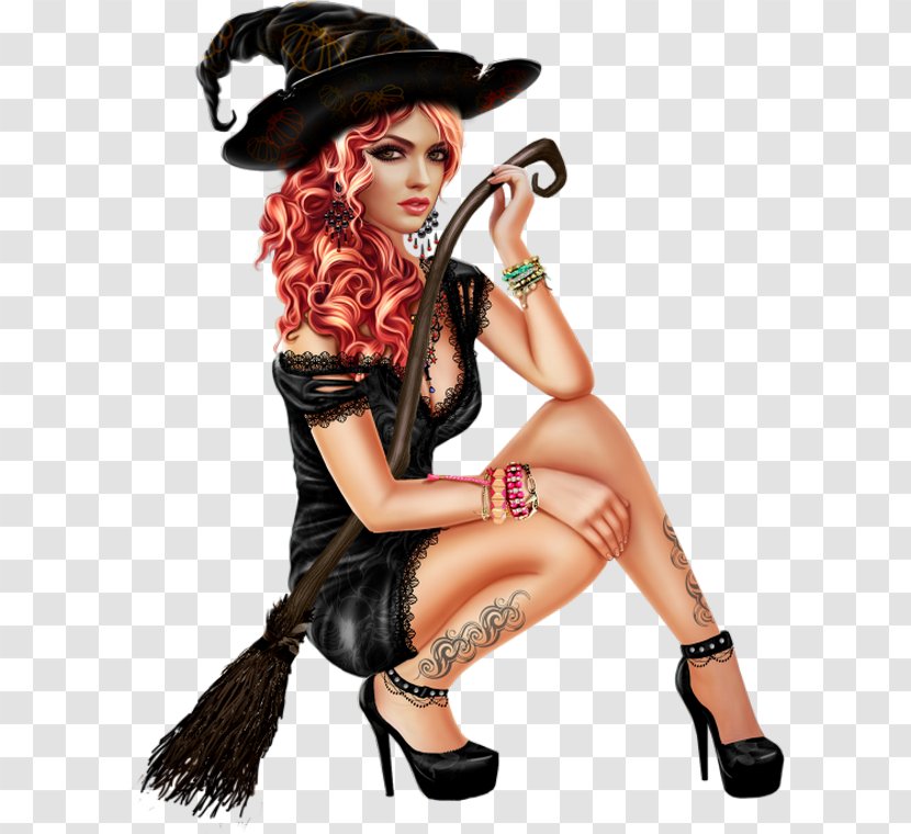Woman Witch Clip Art - Frame Transparent PNG