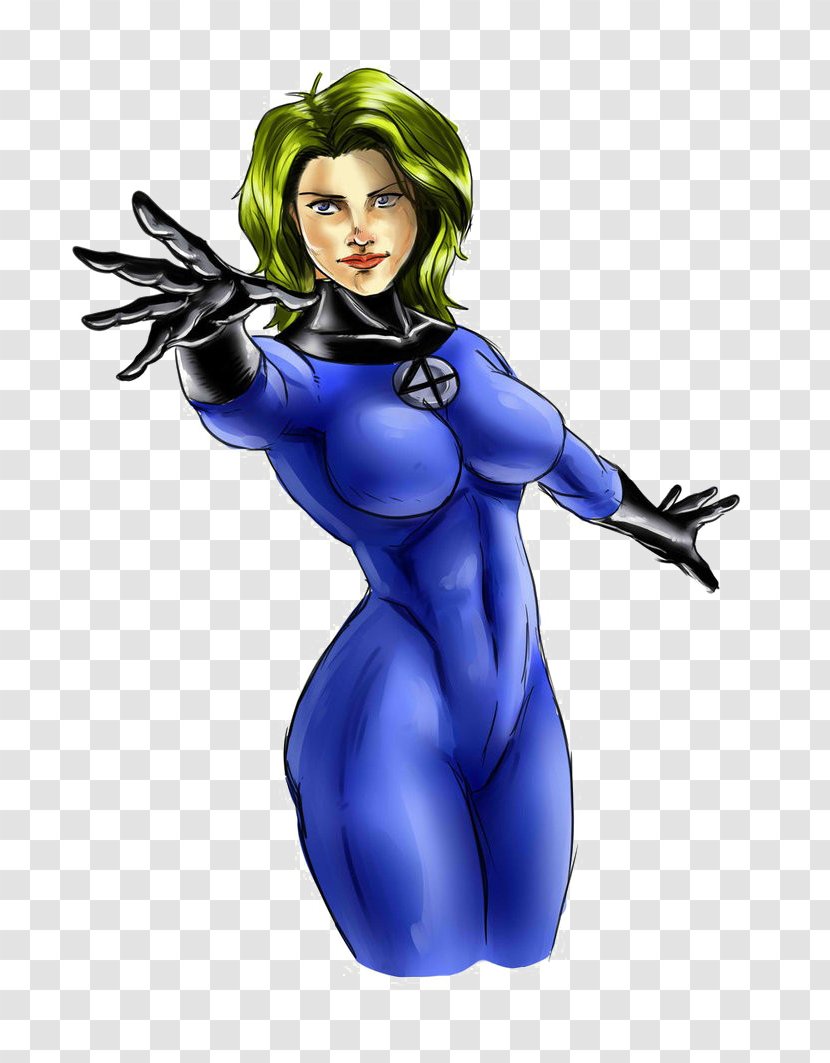 Invisible Woman Human Torch Female Art Transparent PNG