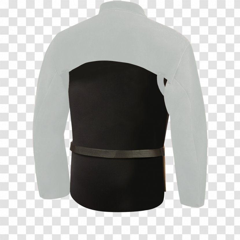 Sleeve Shoulder Jacket - Black Transparent PNG