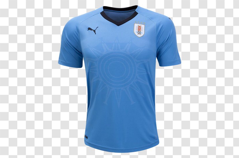 2018 World Cup Uruguay National Football Team T-shirt Jersey - Sports Uniform Transparent PNG
