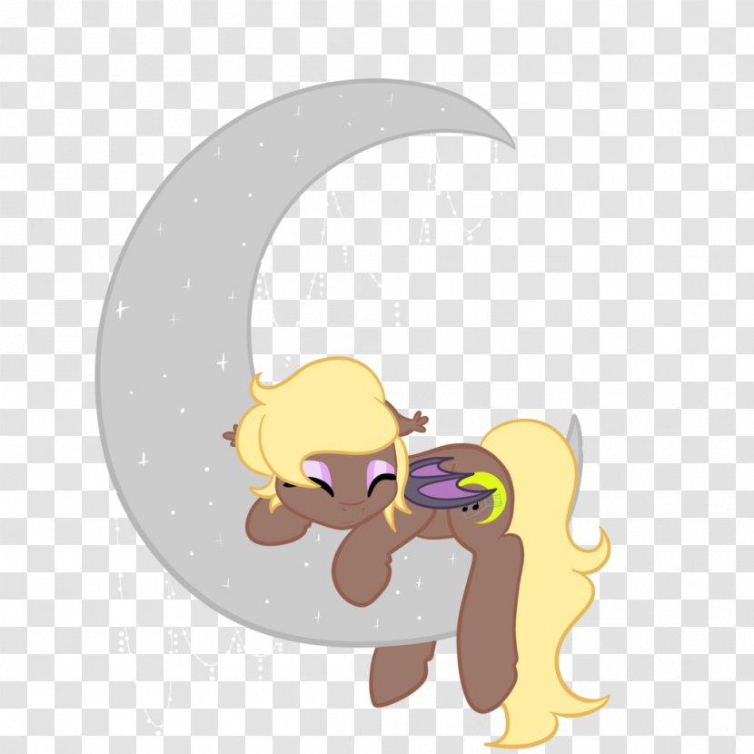 Pony Yellow Illustration Cartoon Carnivores - Frame - Crescent Moon Transparent PNG