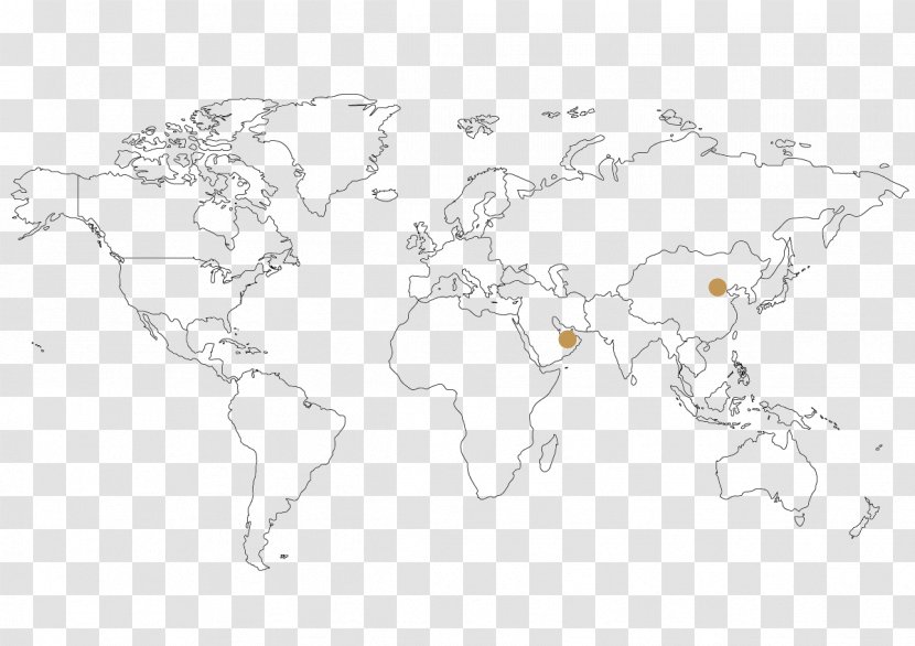 World Map Continent Blank - Ocean Transparent PNG