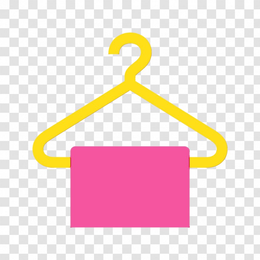 Yellow Pink Clothes Hanger Logo Clip Art - Rectangle Transparent PNG