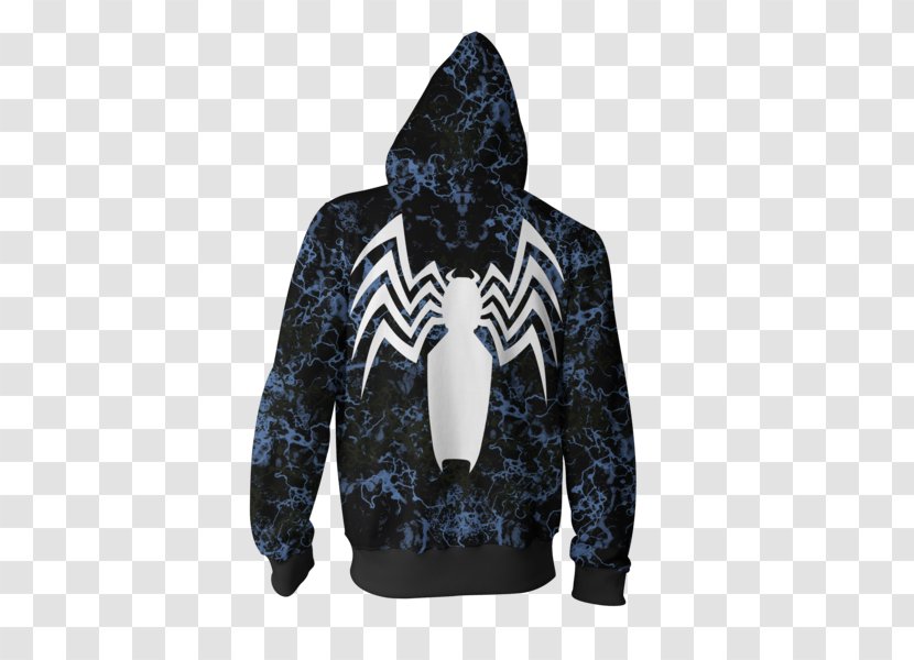 Hoodie Zipper Sweater T-shirt Clothing - Venom Vs Carnage Transparent PNG