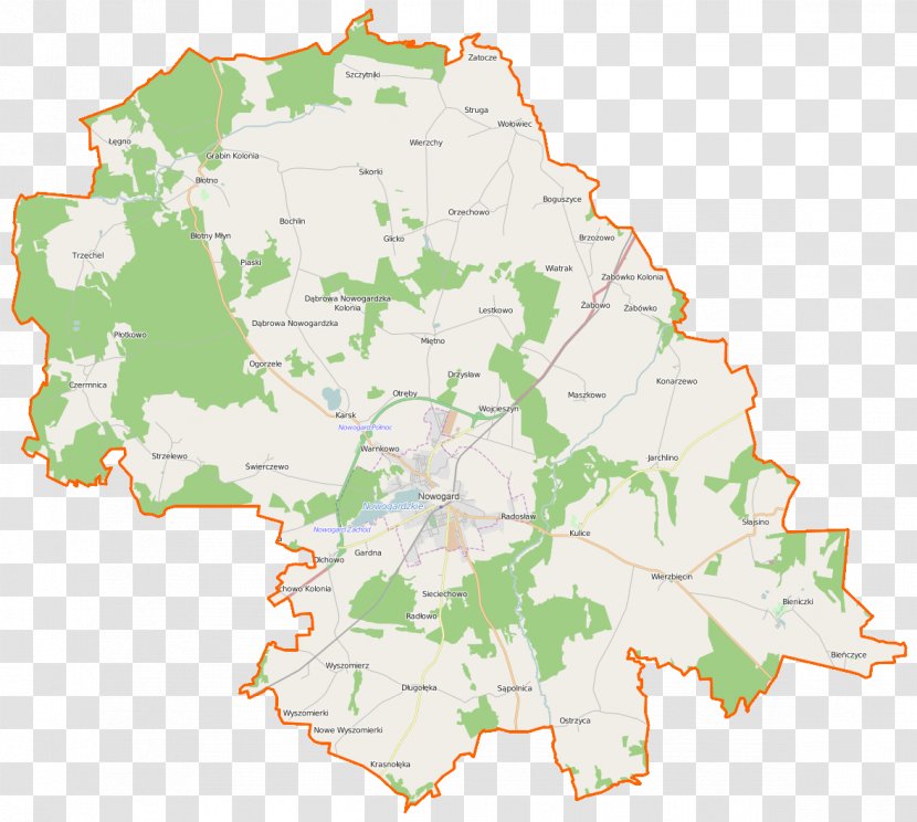 Czermnica Brzozowo, Gmina Nowogard Otręby, West Pomeranian Voivodeship Suchy Las, Orzesze, - Maps Transparent PNG