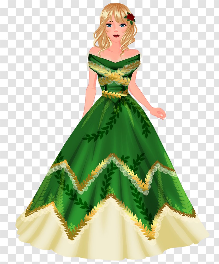 Gown Costume Design Green Dress Barbie Transparent PNG