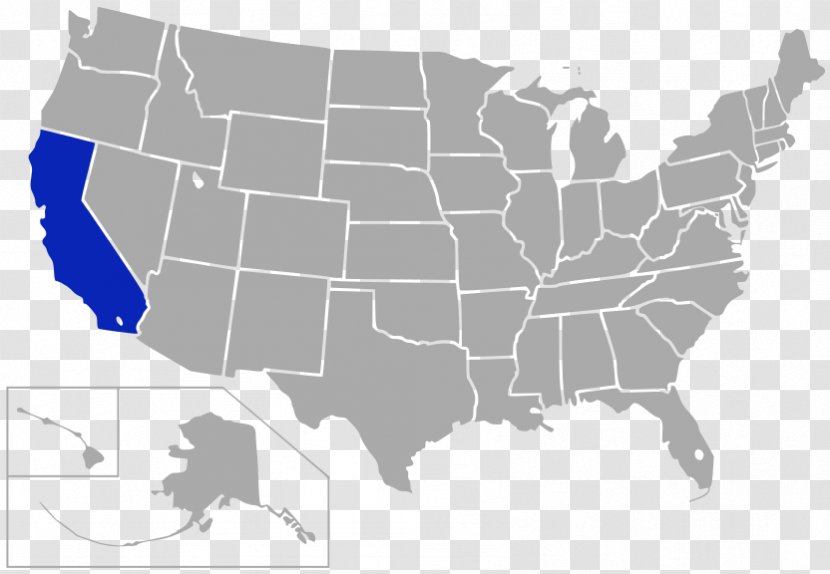 Confederate States Of America Blank Map California U.S. State Transparent PNG