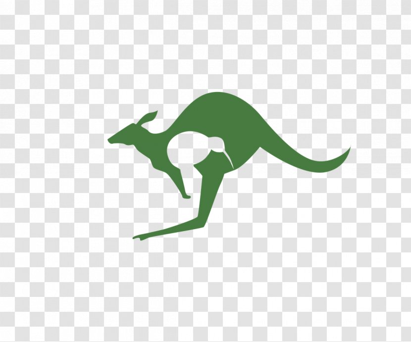 Clip Art Kangaroo Illustration Logo Shutterstock - Green Transparent PNG