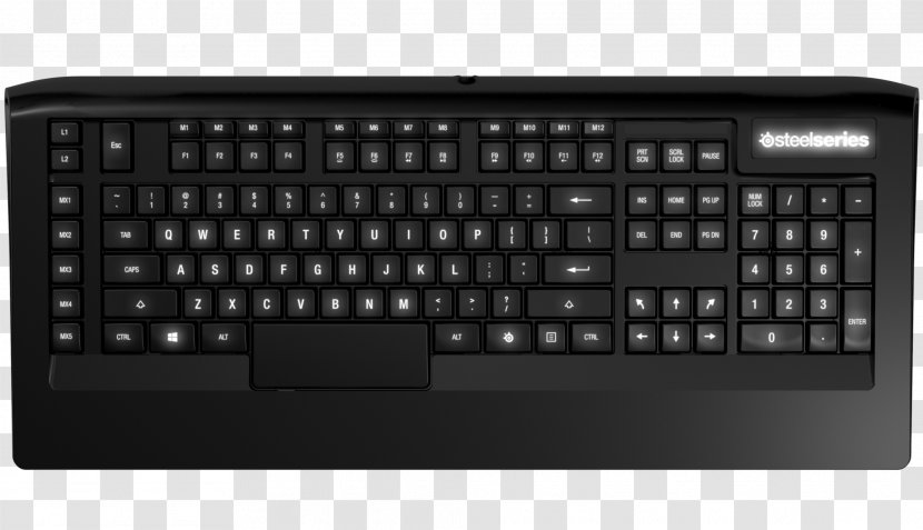 Computer Keyboard SteelSeries Gaming Keypad Laptop Video Game - Macro Transparent PNG