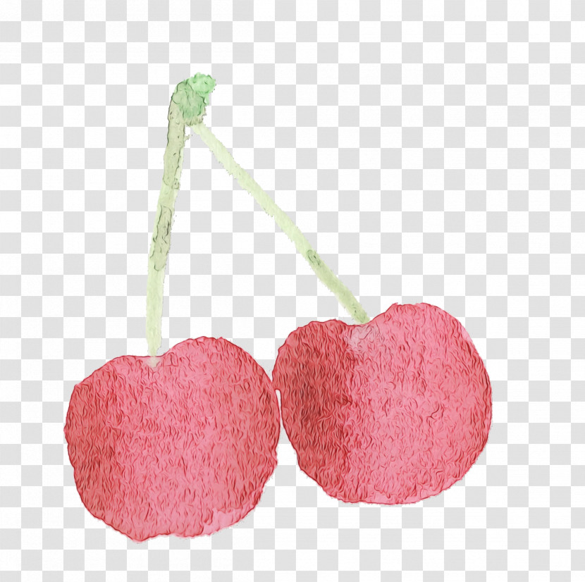 Pink Cherry Heart Plant Drupe Transparent PNG