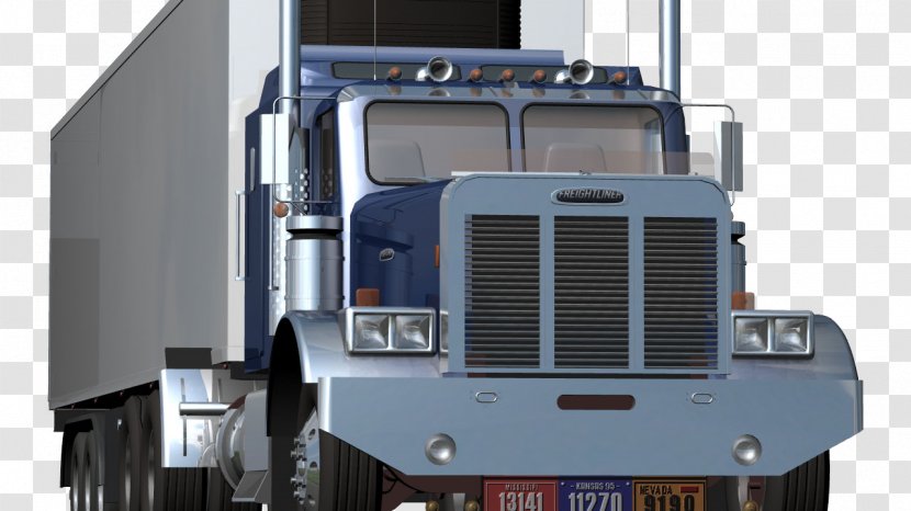 Car Truck Driver Semi-trailer Driving - Machine - Steppe Road Under The Sky Transparent PNG