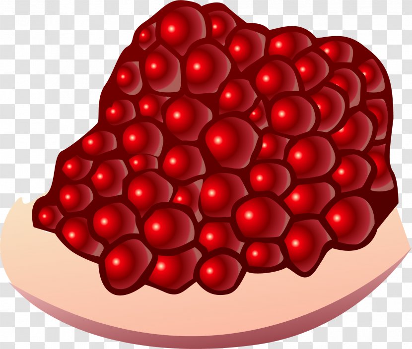 Pomegranate Auglis Light - Hand Painted Red Transparent PNG