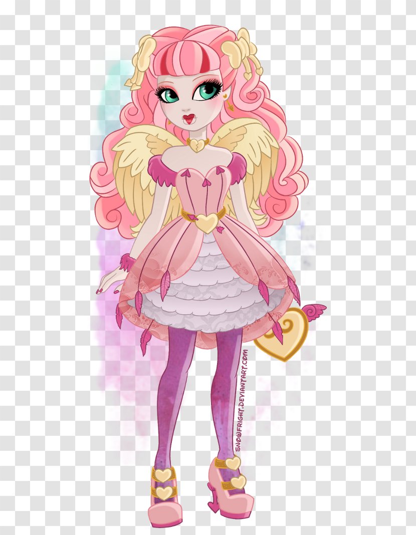 Ever After High Thronecoming Raven Queen Cupid - Cartoon Transparent PNG