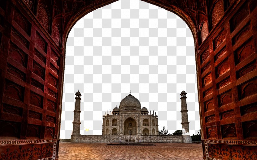 Taj Mahal New7Wonders Of The World High-definition Television Display Resolution Wallpaper - Mahal, India Building Six Transparent PNG