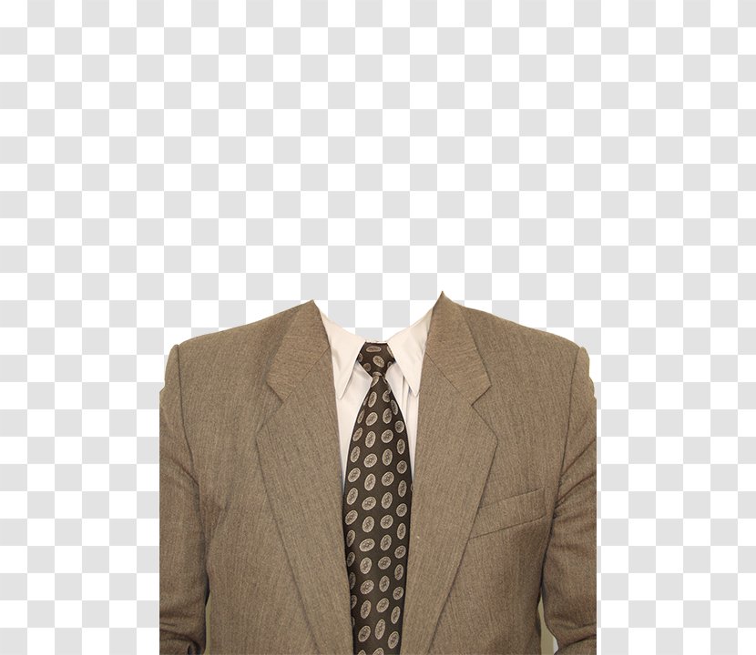 Blazer T-shirt Suit Clothing - Beige - Passport Picture Transparent PNG