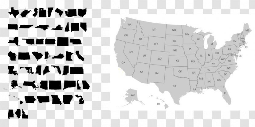 United States US Presidential Election 2016 Map U.S. State - Brand Transparent PNG