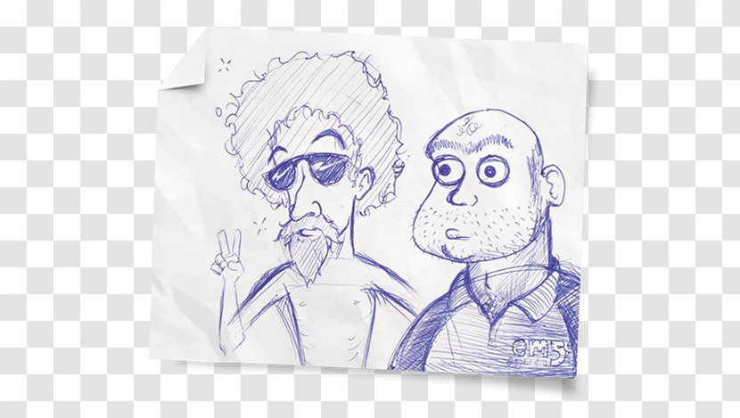 Paper Homo Sapiens Portrait Sketch - Raul Seixas Transparent PNG