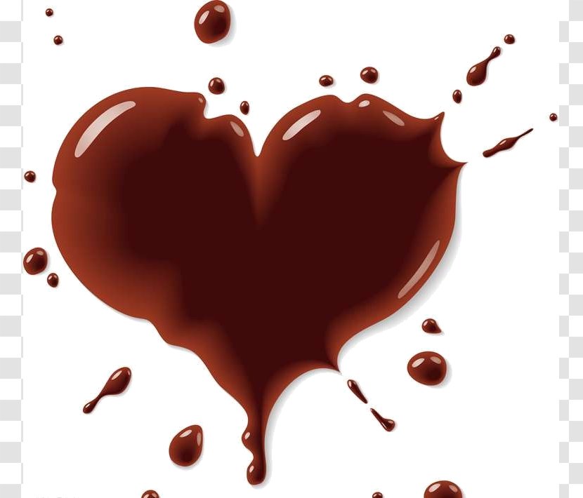 Chocolate Food Valentine's Day - Heart Transparent PNG
