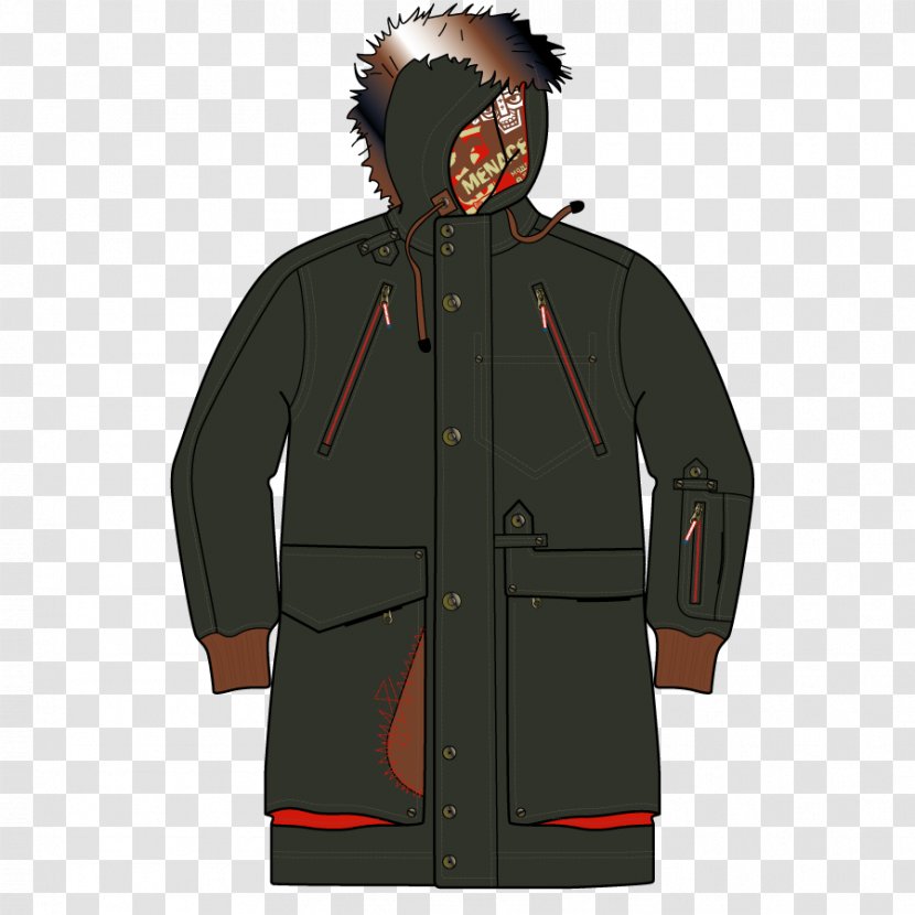 Hoodie Outerwear Daunenjacke Jacket Down Feather - Autumn Coat Transparent PNG