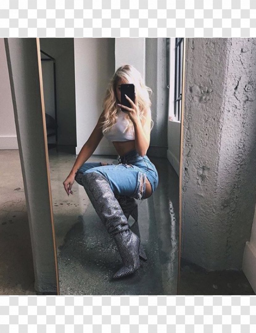 Knee-high Boot Jeans Thigh-high Boots - Heart - Knee High Transparent PNG