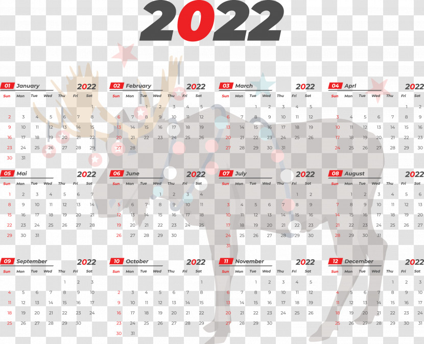 2022 Yeary Calendar 2022 Calendar Transparent PNG