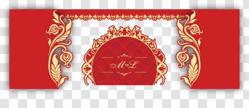 Red Wedding Poster - Designer - Creative Background Transparent PNG