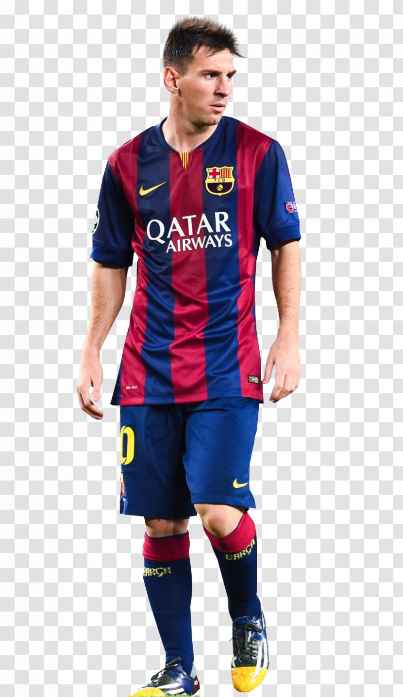 Lionel Messi FC Barcelona Jersey Sport Football Player - Tshirt Transparent PNG