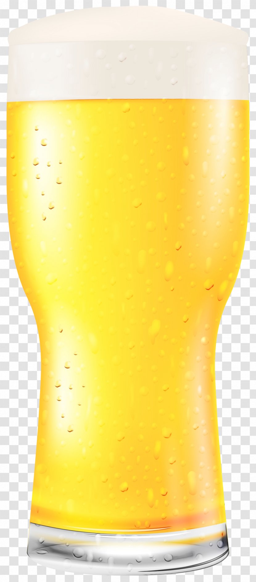 Watercolor Background - Wheat Beer - Drinkware Glass Transparent PNG
