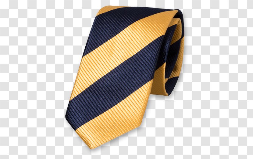 Necktie Yellow Navy Blue Silk - White - Tie Transparent PNG