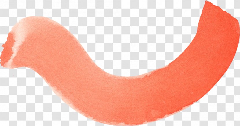 Paintbrush Orange - Lip - Stroke Transparent PNG