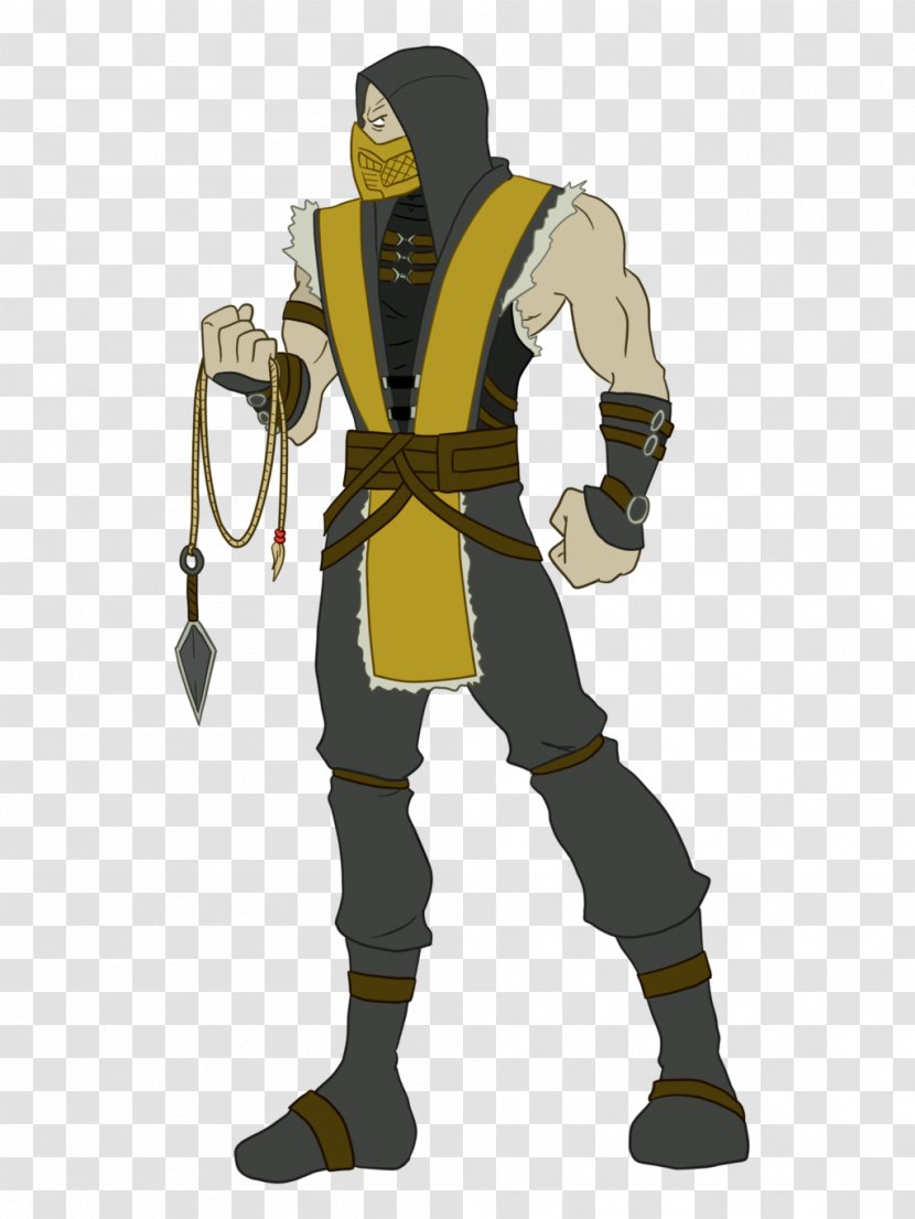 Mortal Kombat X 4 Scorpion Drawing - Netherrealm Studios Transparent PNG