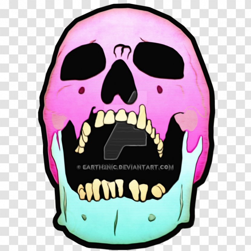 Skull Cartoon - Paint - Helmet Mouth Transparent PNG