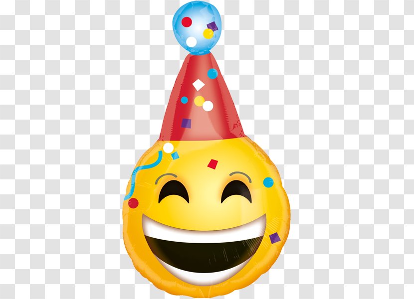Balloon Party Hat Birthday Smiley Emoticon - Bopet Transparent PNG