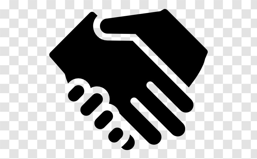 Handshake - Black - Salute Transparent PNG