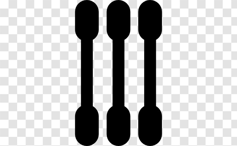 Spoon Line Clip Art - Black And White Transparent PNG