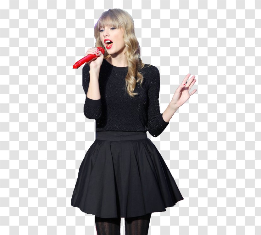 Little Black Dress Shoulder Sleeve Skirt - Waist - Taylor Swift Smile Transparent PNG