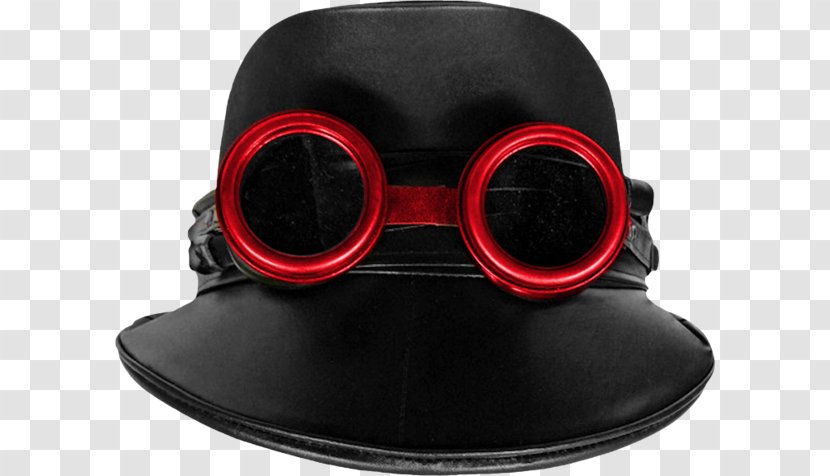 Top Hat Goggles Cap Clip Art - Steampunk - A Transparent PNG