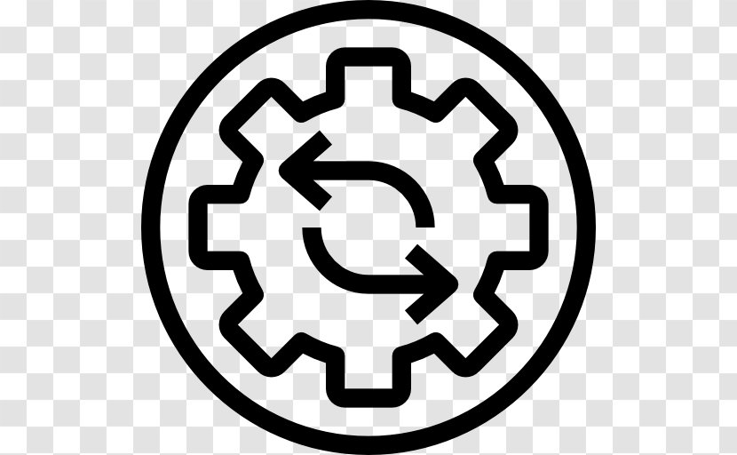 Black And White Rim Symbol - Business Process Transparent PNG