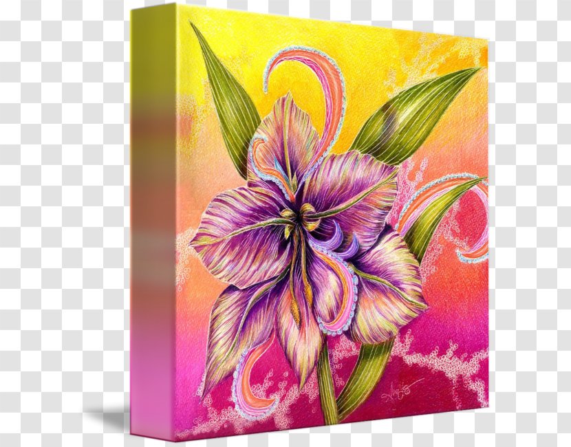 Floral Design Acrylic Paint Still Life Photography Watercolor Painting - Purple Transparent PNG