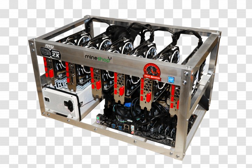 Bitcoin Gold Mining Rig Cryptocurrency - Network Transparent PNG