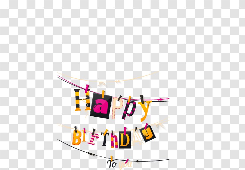 Happy Birthday To You Clip Art - White - WordArt Free Downloads Transparent PNG