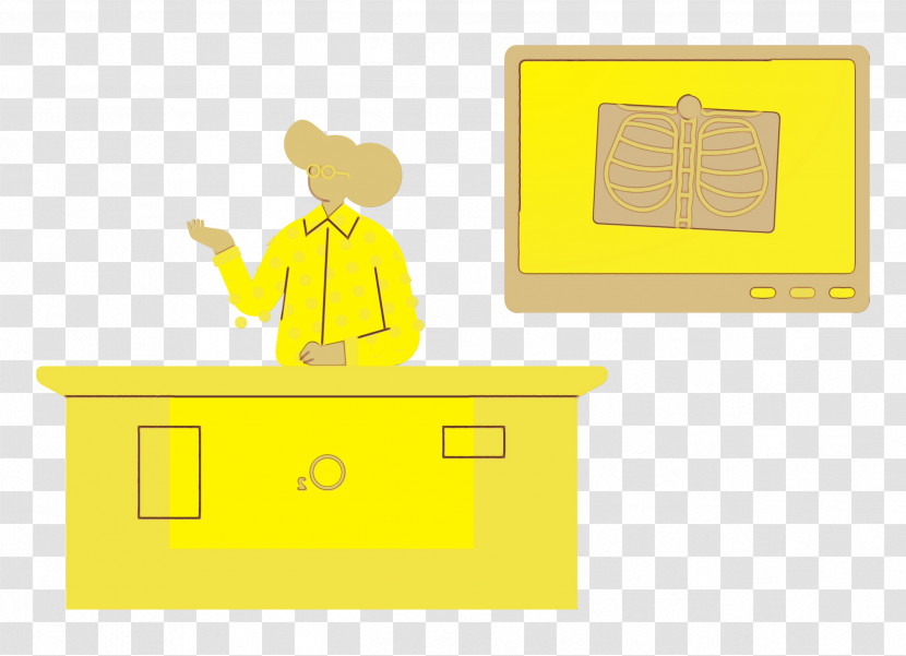 Furniture Line Font Yellow Cartoon Transparent PNG
