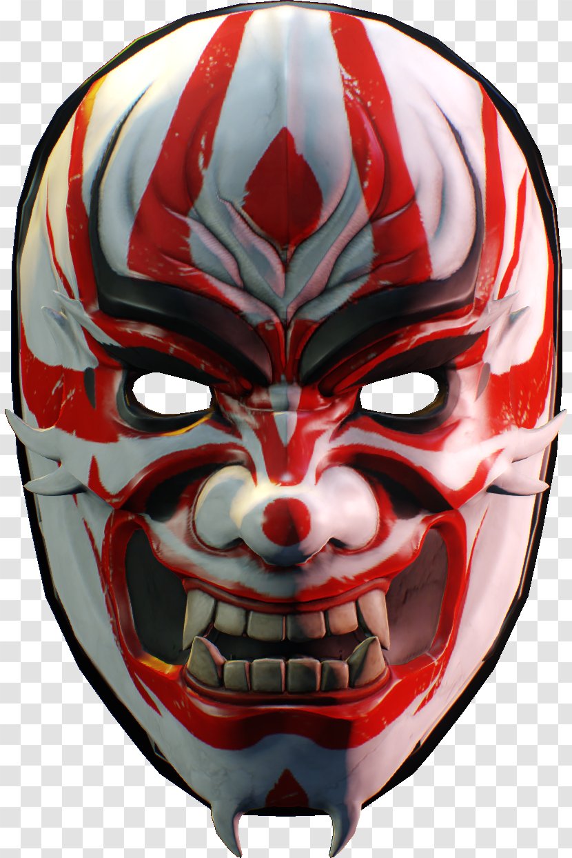 Payday 2 Sukiyabashi Jiro Mask Yakuza PlayStation 4 - Headgear - Oni Transparent Transparent PNG