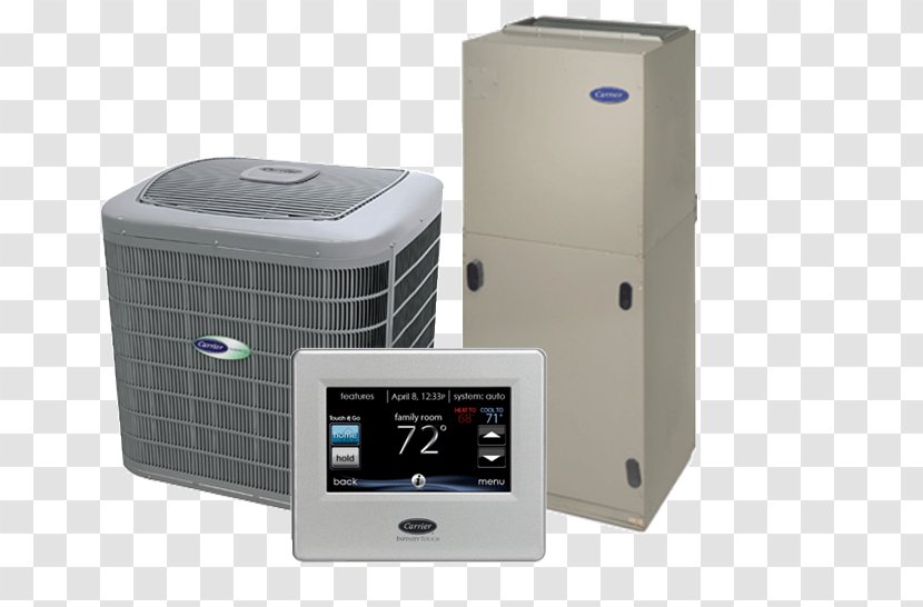 Furnace Air Conditioning Carrier Corporation HVAC Heat Pump - Electronics - Hvac Transparent PNG