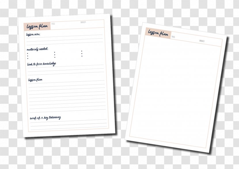 Paper Line Brand Font - Material - Planner Transparent PNG